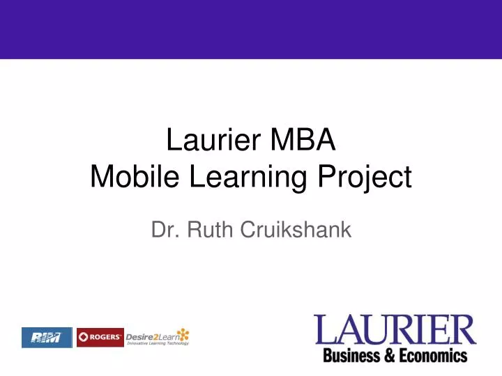 laurier mba mobile learning project