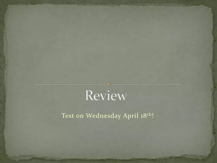 review