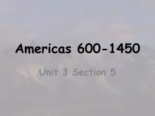 Americas 600-1450