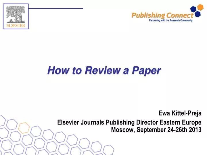 how to review a paper