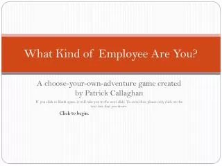 What Kind of Employee Are You?