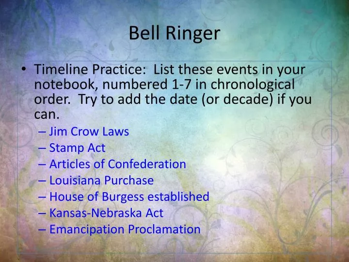 PPT - Bell Ringer PowerPoint Presentation, Free Download - ID:2072020