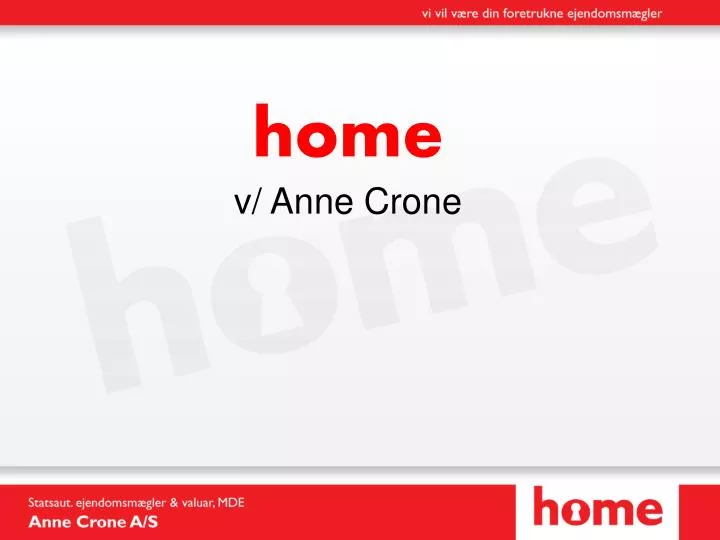 home v anne crone