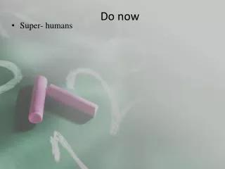 do now