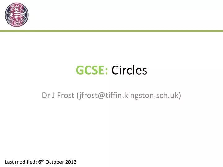 gcse circles