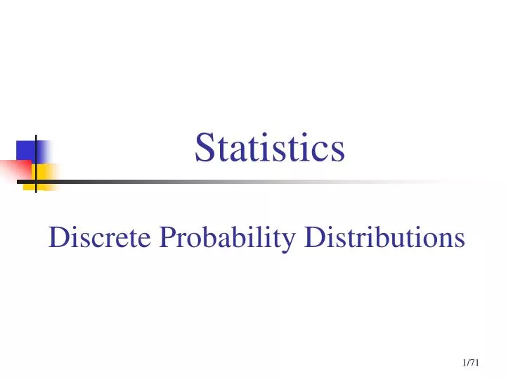 statistics