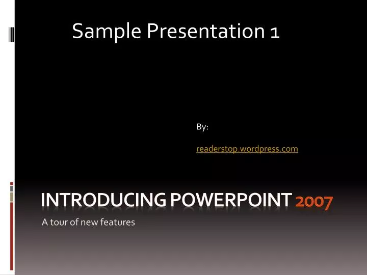 introducing powerpoint 2007