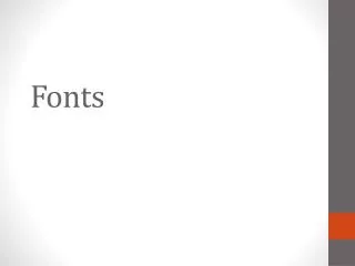 Fonts