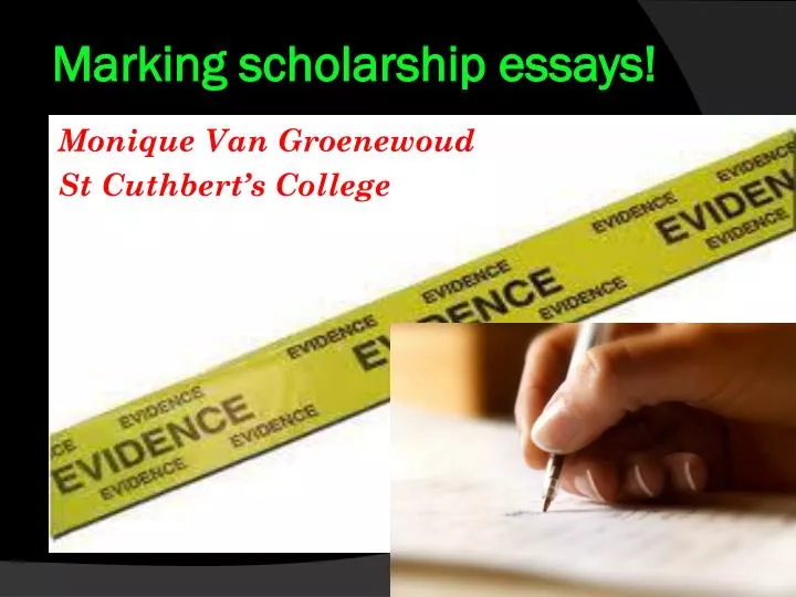 marking scholarship essays