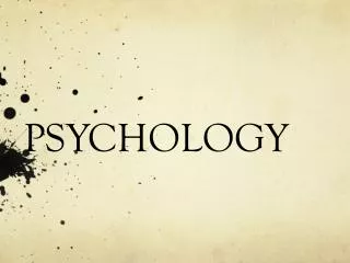 PSYCHOLOGY