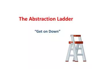 The Abstraction Ladder