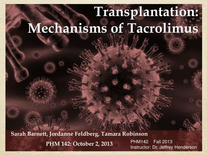 transplantation mechanisms of tacrolimus