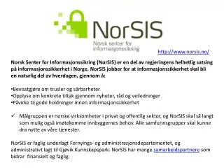 http://www.norsis.no/
