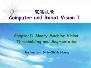 ???? Computer and Robot Vision I