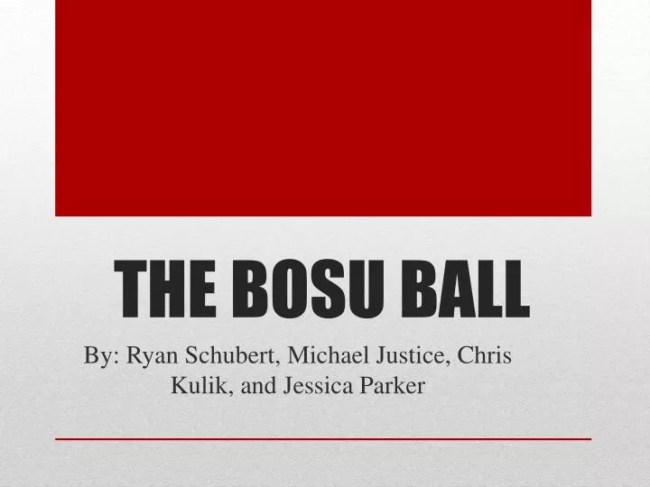 the bosu ball