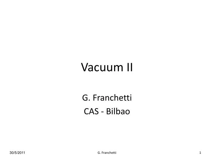 vacuum ii