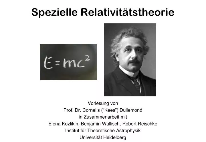 spezielle relativit tstheorie