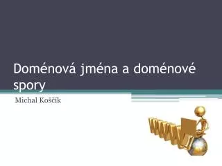 Doménová jména a doménové spory