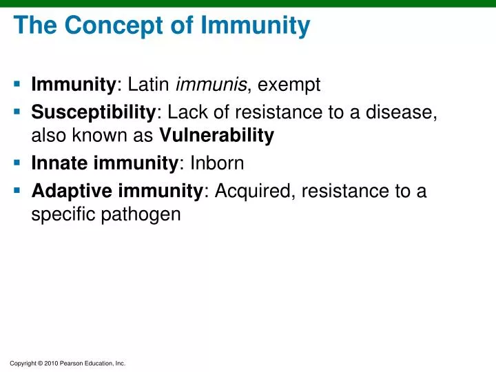 the concept of immunity