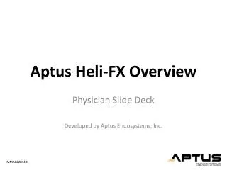 Aptus Heli -FX Overview