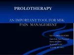 PROLOTHERAPY - slide 1