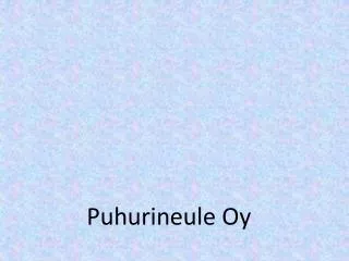 puhurineule oy