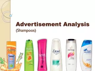 Advertisement Analysis ( Shampoos)