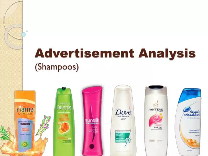 advertisement analysis shampoos