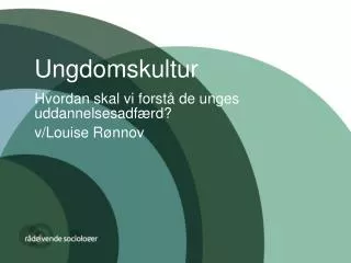 Ungdomskultur