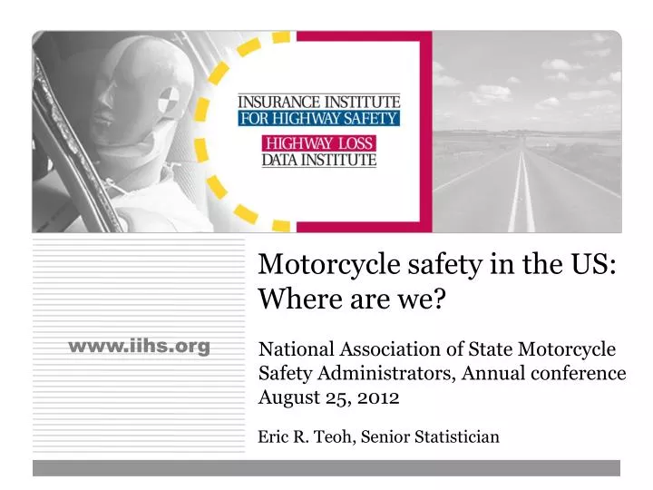 motorcycle safety in the us where are we