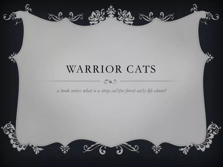 MD characters but as warrior cats