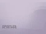 Epistles - slide 1
