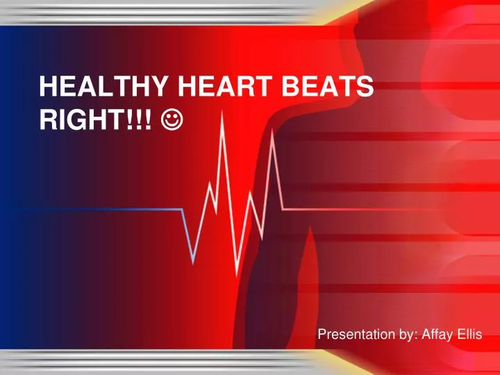 healthy heart beats right