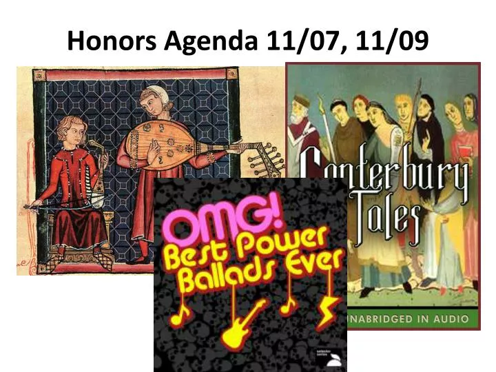 honors agenda 11 07 11 09