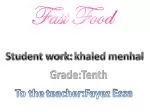 Fast Food - slide 1