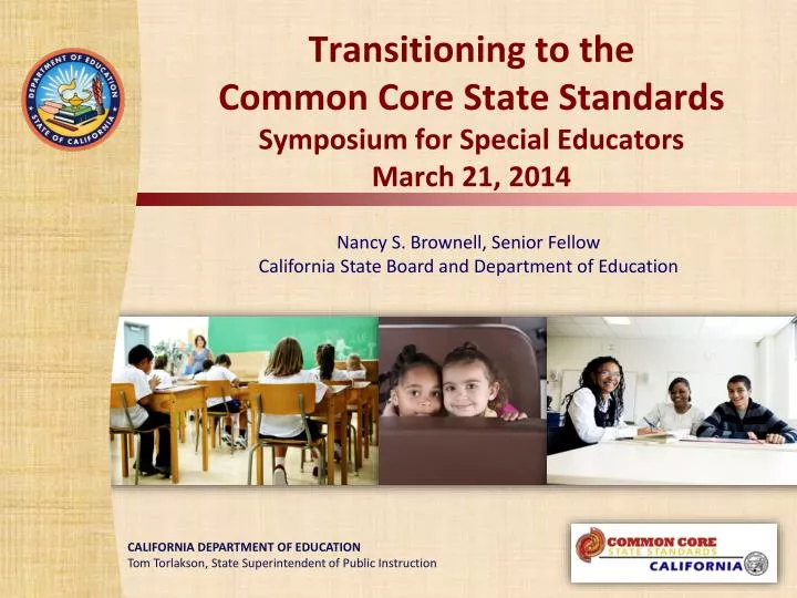 transitioning to the common core state standards symposium for special educators march 21 2014