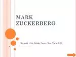MARK ZUCKERBERG - slide 1