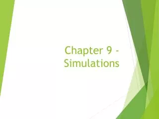 Chapter 9 - Simulations
