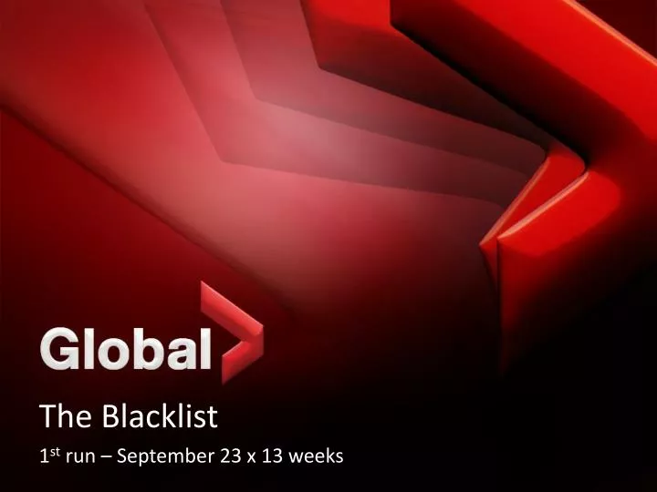 the blacklist 1 st run september 23 x 13 weeks