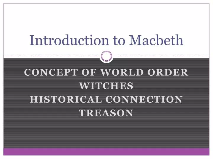 introduction to macbeth