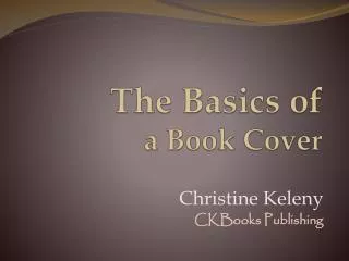 The Basics of a Book Cover