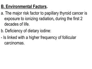 B. Environmental Factors .