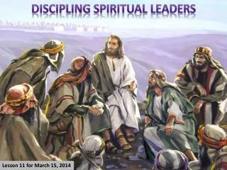 DISCIPLING SPIRITUAL LEADERS