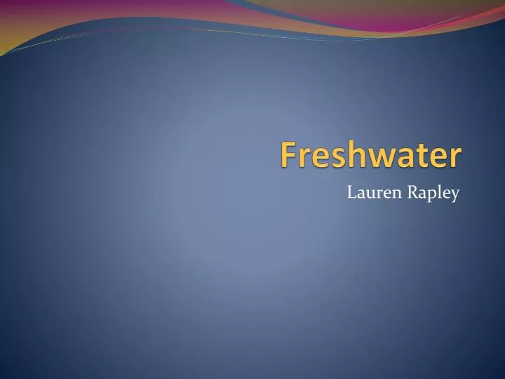 freshwater