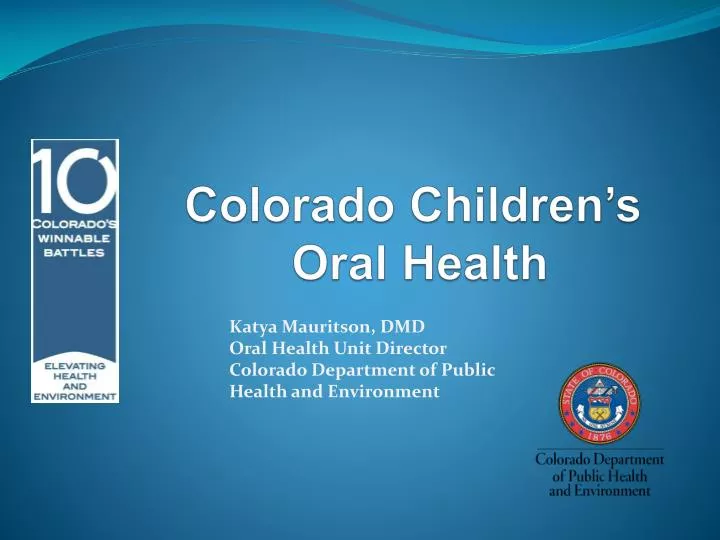 colorado children s oral health