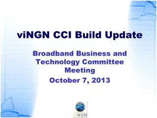 viNGN CCI Build Update