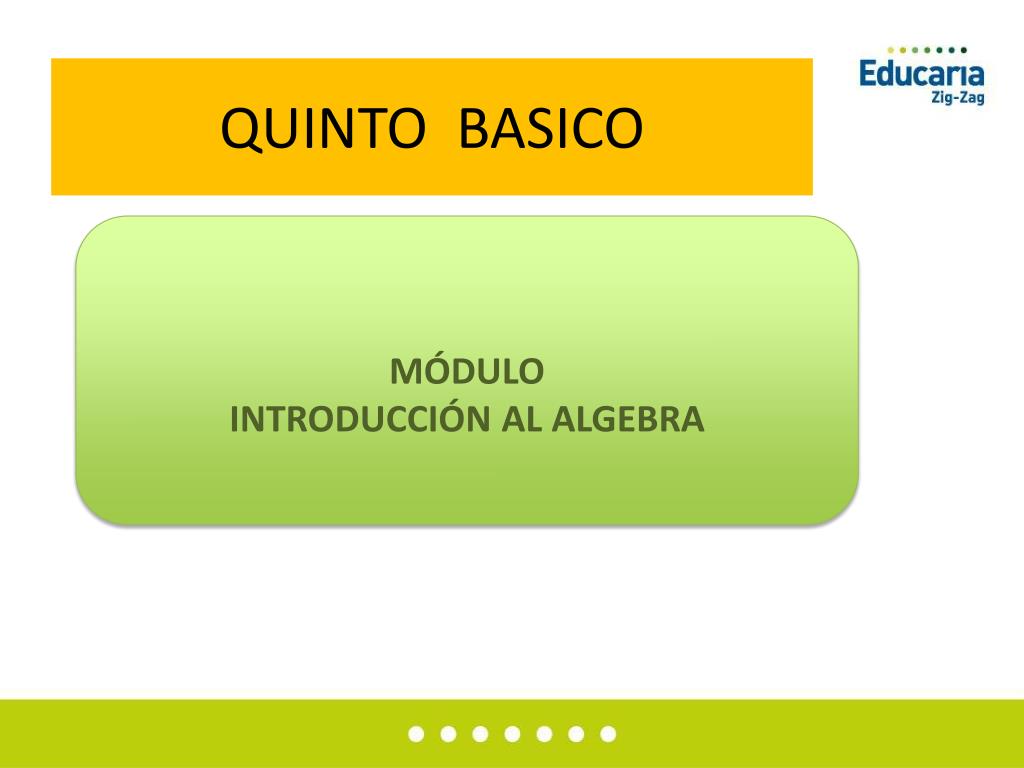 PPT - QUINTO BASICO PowerPoint Presentation, free download - ID:2073687