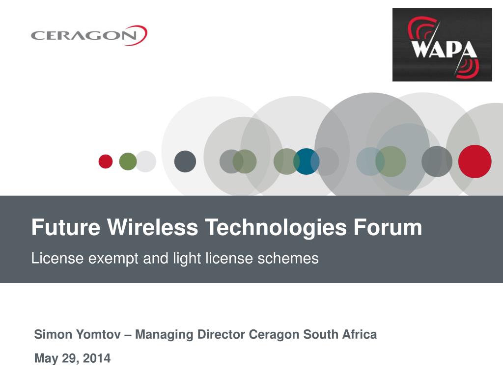PPT - Future Wireless Technologies Forum PowerPoint Presentation, free ...