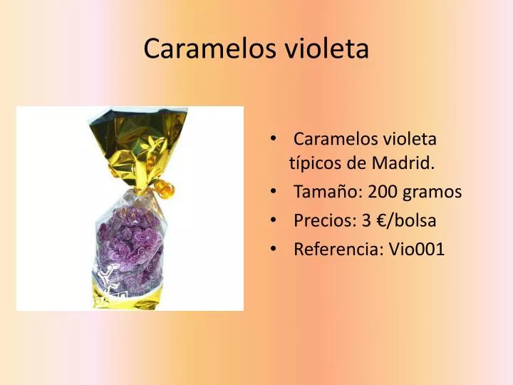 caramelos violeta