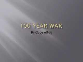 100 year war